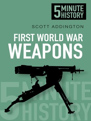 cover image of First World War Weapons